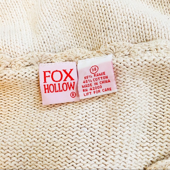 VINTAGE Crochet Cropped Sweater - Picture 9 of 9